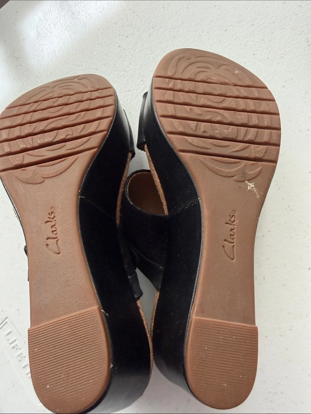 Clark’s Wedge Sandals with Adjustable Straps
